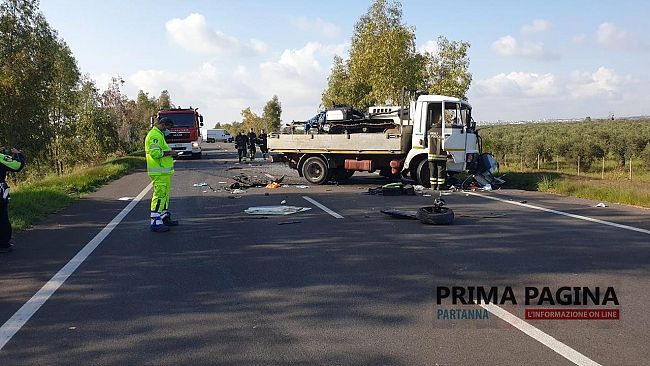 Grave incidente sulla Statale Partanna- Castelvetrano. Una vittima e due feriti