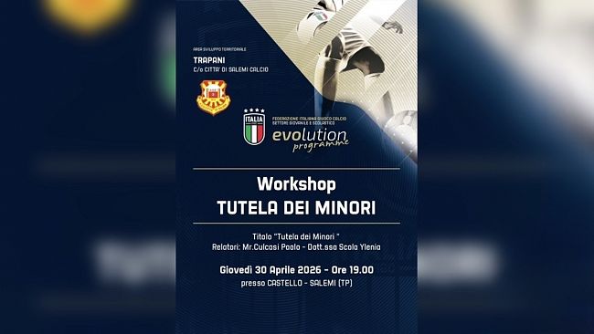 Salemi, giovedì 30 aprile l’evento formativo: “Tutela dei Minori
