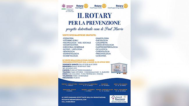 Multiscreening in ambulatorio mobile in cinque comuni di Trapani