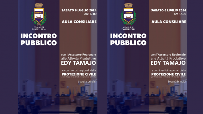 Pantelleria, il 6 luglio la consegna dei certificati ai volontari del G.C.V.P.C.