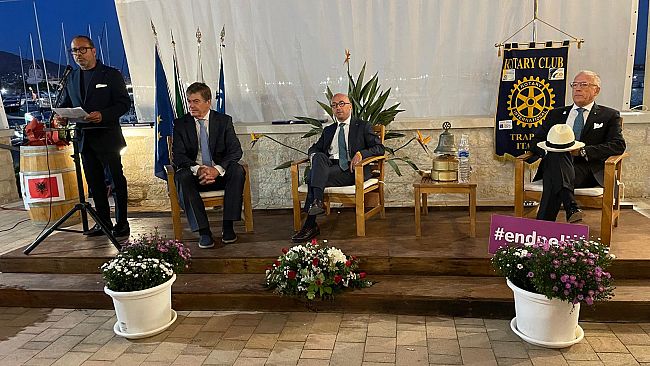 Il Rotary Club Trapani ha ospitato il Presidente emerito della Repubblica di Albania, Bamir Topi