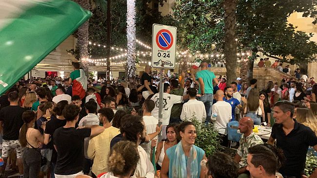 L'Italia è campione d'Europa e anche a Trapani esplode la festa