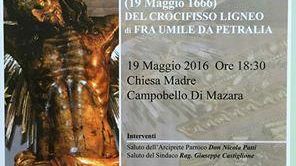 CAMPOBELLO – Convegno in chiesa Madre, domani, in occasione del 350esimo anniversario della donazione del SS. Crocefisso