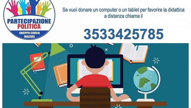 Mazara, Campagna per l’accessibilità della didattica a distanza