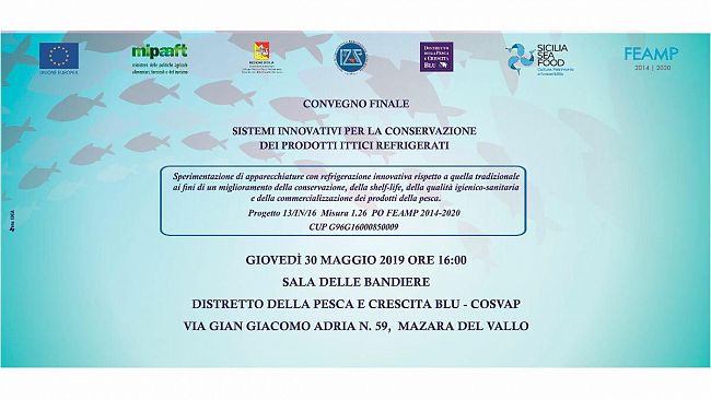Convegno finale del progetto “Sistemi innovativi per la conservazione dei prodotti ittici refrigerati”.