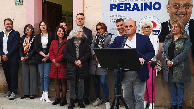 San Vito Lo Capo, Giuseppe Peraino inaugura il comitato elettorale