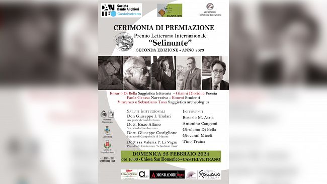 Cerimonia di premiazione II^ Edizione Premio Letterario Internazionale Selinunte