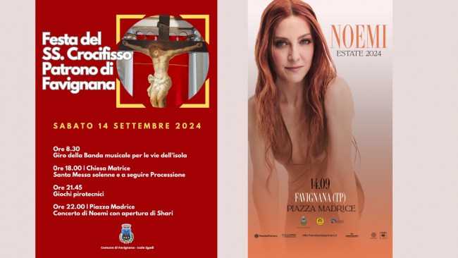 Favignana, tutto pronto per la Festa del Santissimo Crocifisso 2024 