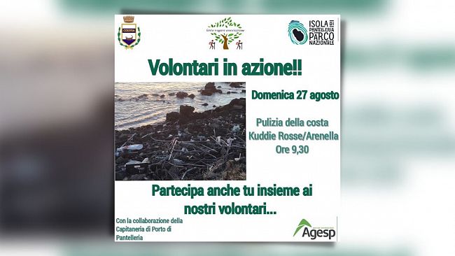 Pantelleria, domani l’iniziativa “Volontari in azione”