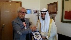 Heikh Sabah Ahmad Sabah Al-Salim Al-Mubarak Al-Sabah del Kuwait al Palazzo di città