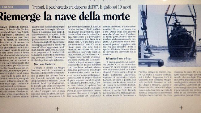 Misteridicittà/ Il mare di notte che “avvolse” il motopesca mazarese Garau