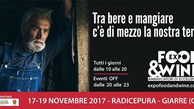 Dal 17 al 19 novembre a Giarre, 4^ edizione di Expo Food and Wine