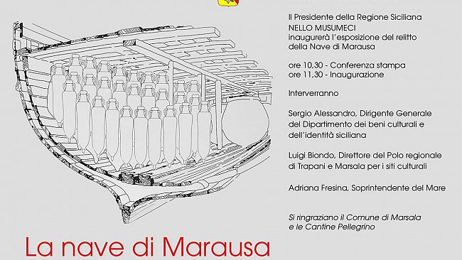 Inaugurazione Nave di Marausa. Sala conferenze Museo archeologico regionale Lilibeo Marsala