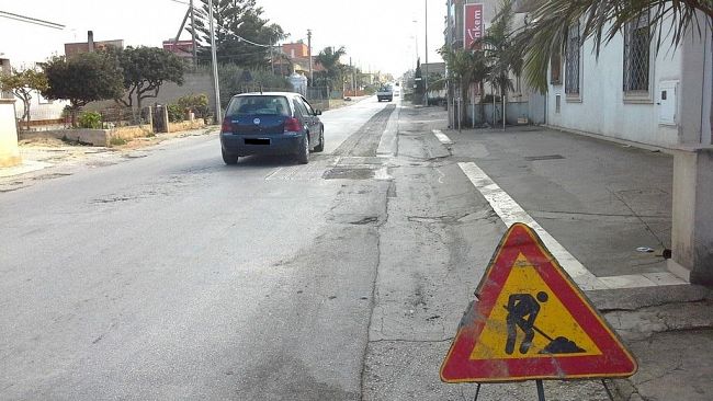 Ripristino sede stradale per lavori eseguiti male