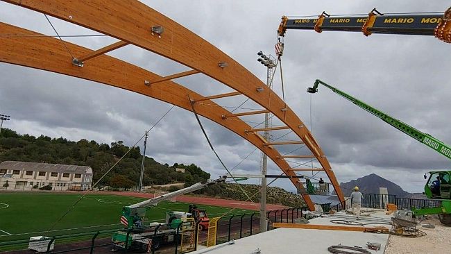 Valderice, in via di ultimazione i lavori dell'impianto sportivo di Misericordia