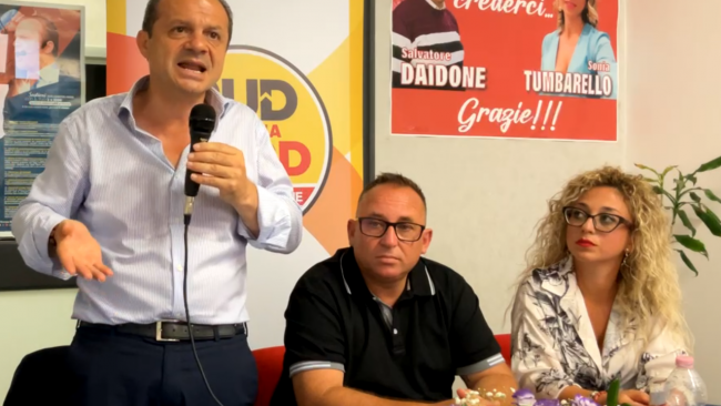 Trapani, Daidone e Tumbarello aderiscono a Sud Chiama Nord