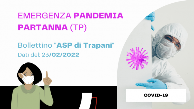 Covid-19, bollettino ASP Tp del 23 febbraio 2022