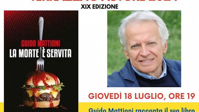 Valderice, Terrazza d’Autore: Guido Mattioni, con il suo libro “La morte è servita”, apre l'edizione 2024