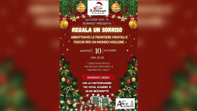 ​Mazara, il 10 dicembre si terrà l’evento “Regala un sorriso”