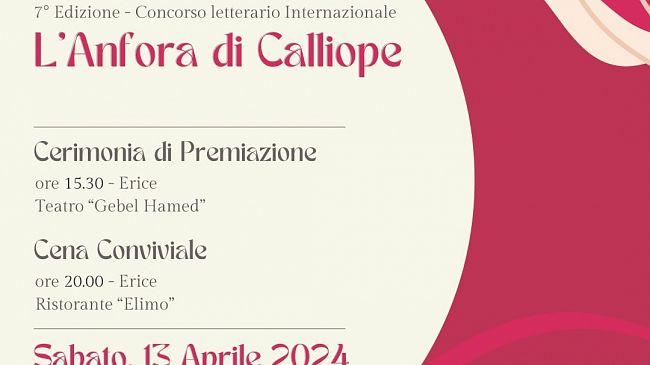 A Erice il 13 aprile la VII edizione del Premio Internazionale