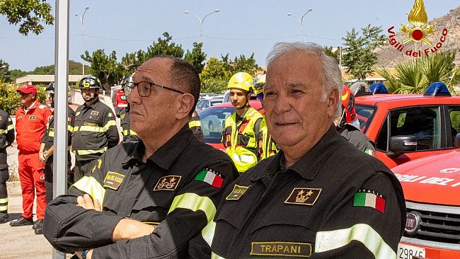 Vigili del fuoco di Trapani, va in pensione Piero Silvano