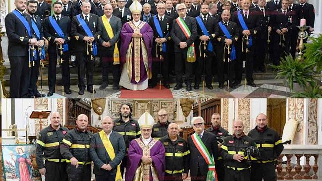 Mazara, celebrata Santa Barbara, patrona dei marinai e dei vigili del fuoco