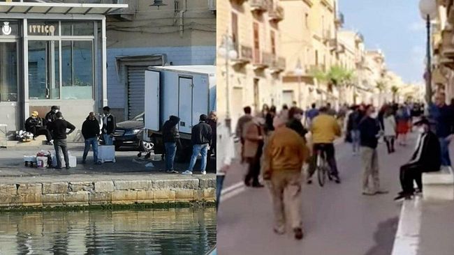 Mazara, covid19, C/so Umberto I e piazzetta dello Scalo, nel weekend assembramenti prima del “coprifuoco”