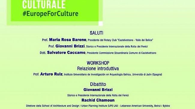 Il Rotary Club di Castelvetrano celebra l’anno europeo del patrimonio culturale