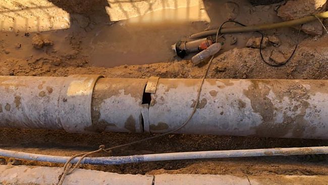 Marsala, danno rete idrica: in corso di riparazione