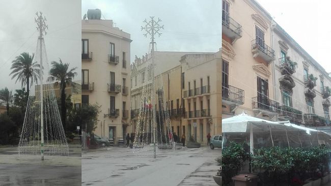 Trapani, avviata l’installazione delle luminarie