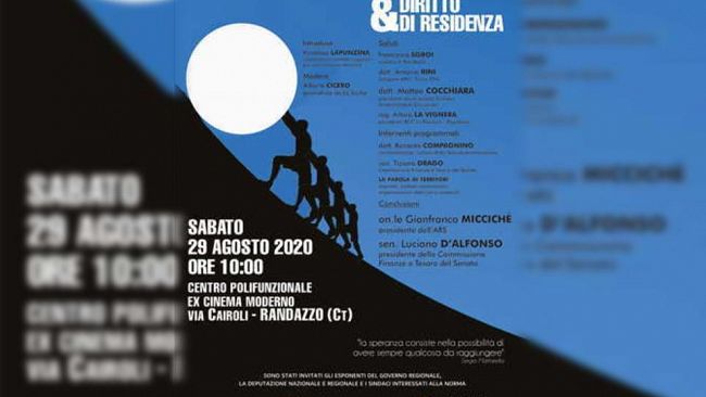 Erice presente all’incontro “Zone Franche Montane in Sicilia & Diritto di Residenza”