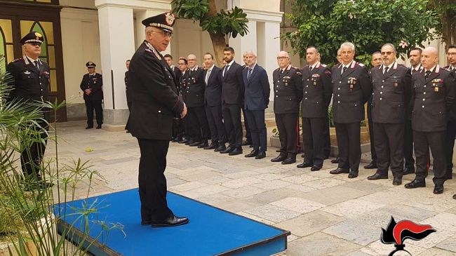 Trapani, il comandante della Legione Sicilia in visita al Comando provinciale