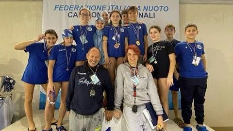 Regionali di nuoto, cinque medaglie per l'Aquarius