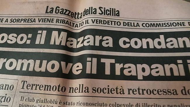 37 anni fa, l’8 agosto 1985, la pagina più nera del calcio mazarese