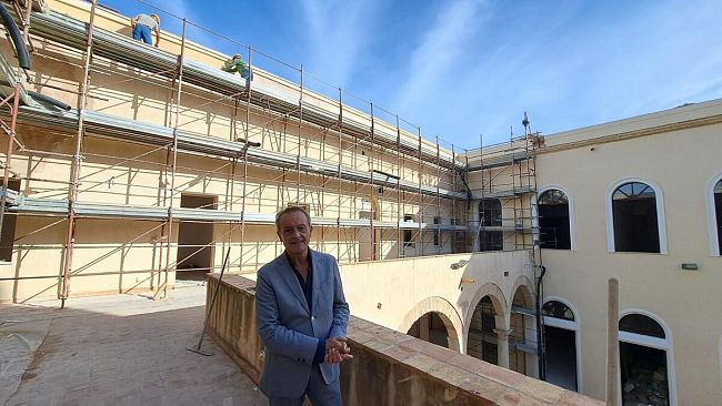 Trapani, Complesso di San Domenico: lavori in corso per il recupero del secondo chiostro