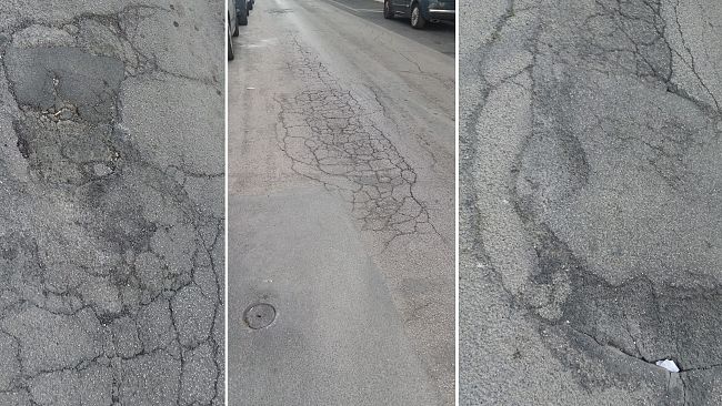 ​Trapani, buche e asfalto ammalorato in via Nausica