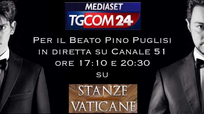 Al Tgcom24 video su padre Puglisi del regista Martinciglio e con il chitarrista Sinacori, entrambi mazaresi