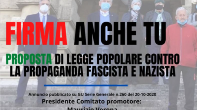 L’ANPI di Mazara invita a firmare per la legge che ferma la  propaganda fascista e nazista