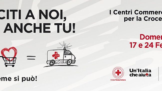 I centri commerciali e Croce Rossa Italiana insieme per una grande campagna di solidarieta’ nazionale