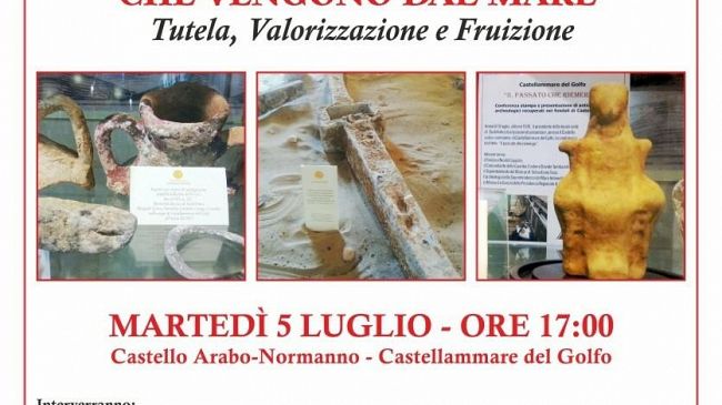 CASTELLAMMARE DEL GOLFO – Conferenza sui reperti archeologici che vengono dal mare organizzata da SiciliAntica