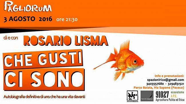 PACECO – Domani ultima serata del Pagliorum, si chiude con la comicità di Lisma