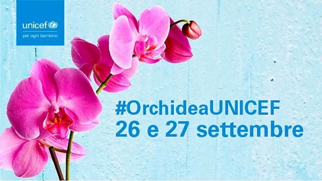 Torna l’orchidea Unicef. Volontari in piazza il 26 e 27 settembre