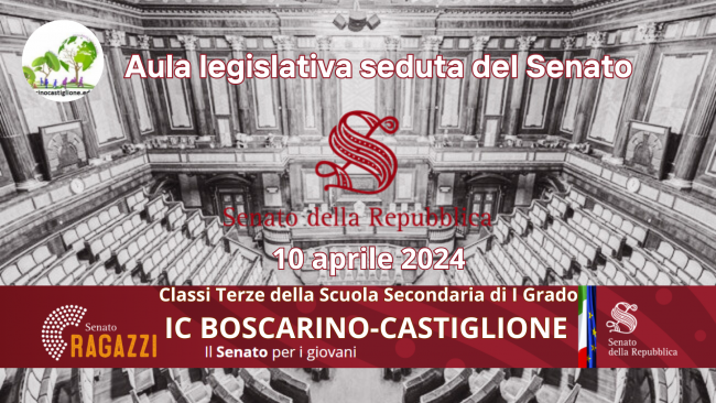Mazara, gli studenti dell'I.C. Boscarino-Castiglione in visita al Senato della Repubblica 