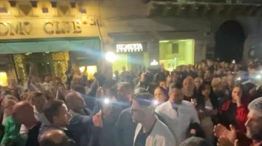 Fiaccolata per vittime violenza dopo l'omicidio del giovane Paolo Taormina a Palermo   