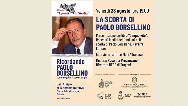 presentazione-del-libro-cinque-vite-sulla-scorta-di-paolo-borsellino-a-marsala