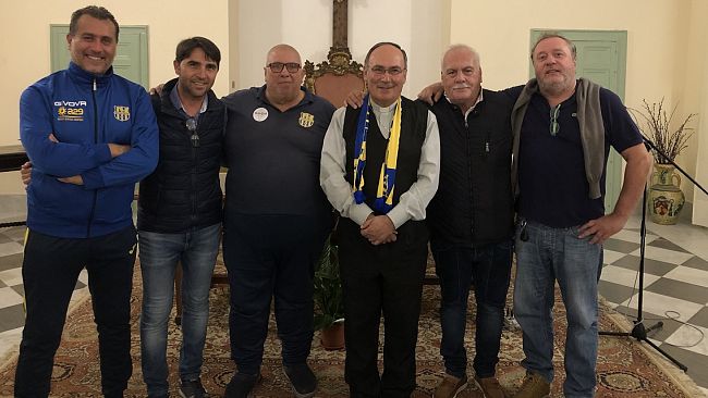 Il Mazara Calcio in visita dal nuovo Vescovo Monsignor Angelo Giurdanella