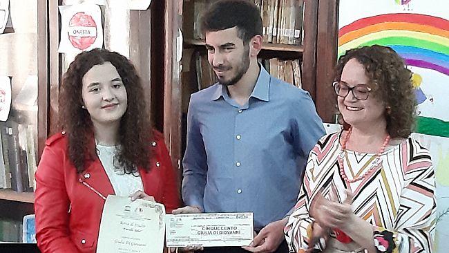 Giulia Di Giovanni vince la Borsa di Studio intitolata alla Prof.ssa Fiorella Salvo