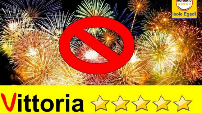 M5S EGADI: Ordinanza contro botti e petardi