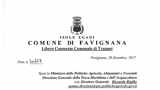 Assegnazione di una quota tonno per la campagna di pesca 2018 alla Tonnara fissa di Favignana