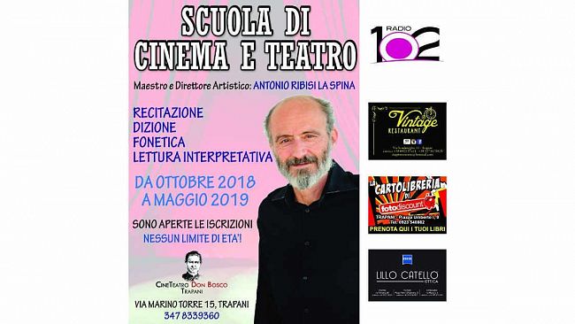 Trapani, al via la scuola di Cinema e Teatro con il maestro Ribisi La Spina